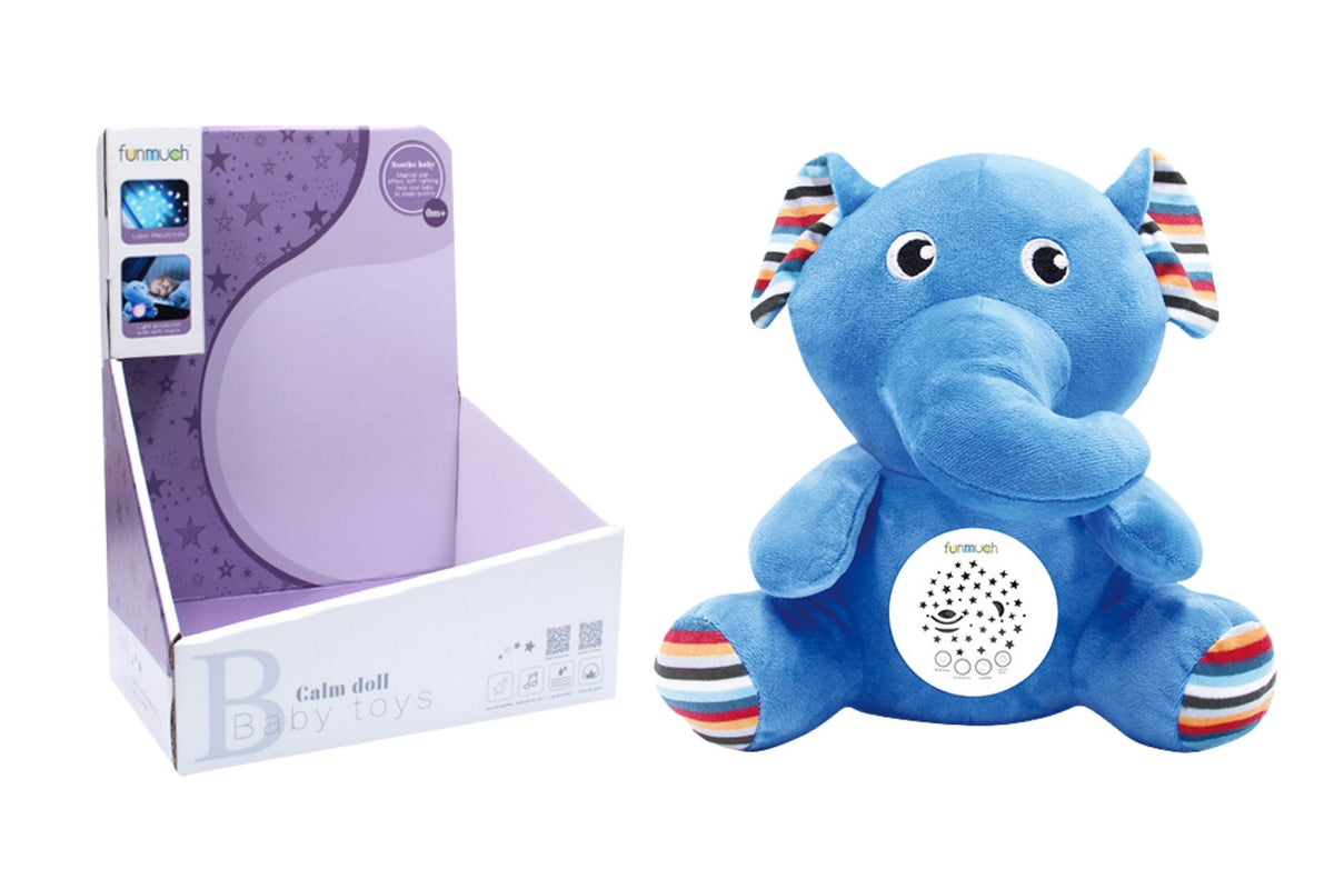 Soft Doll Elephant w/Light & Sound B/O