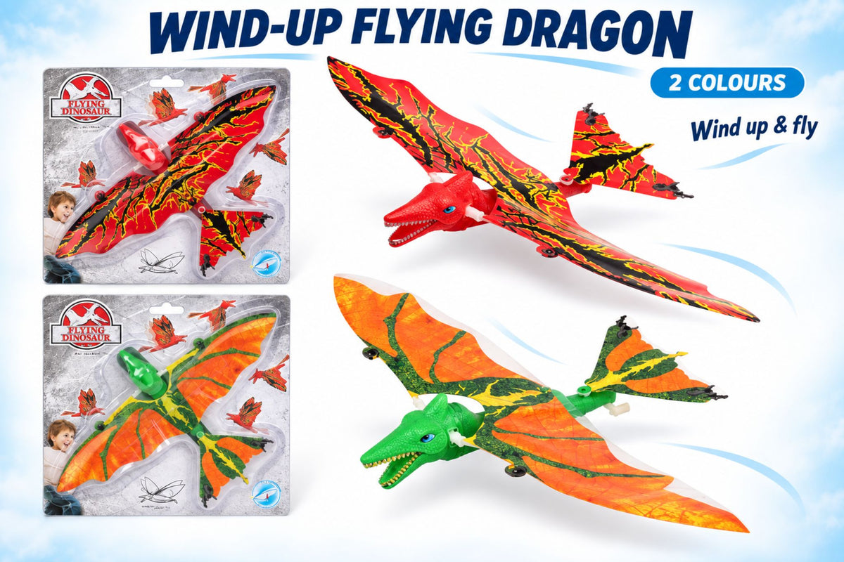 Wind Up Flying Dragon 2 Asstd
