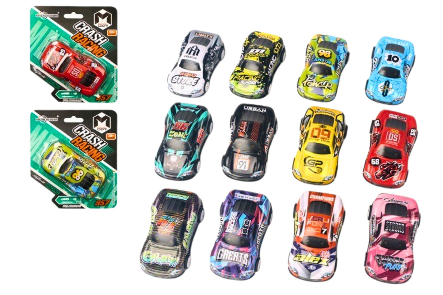 Pull Back Metal Die Cast Car 12Asstd