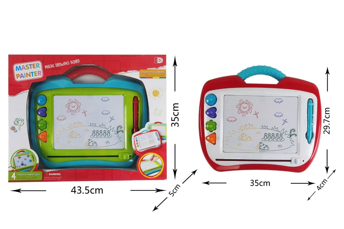 Magnetic Drawing Board w/Colours