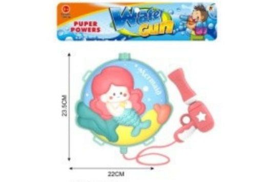 Mermaid Backpack Water Gun 2.5L 31.5x7.5x6.5cm