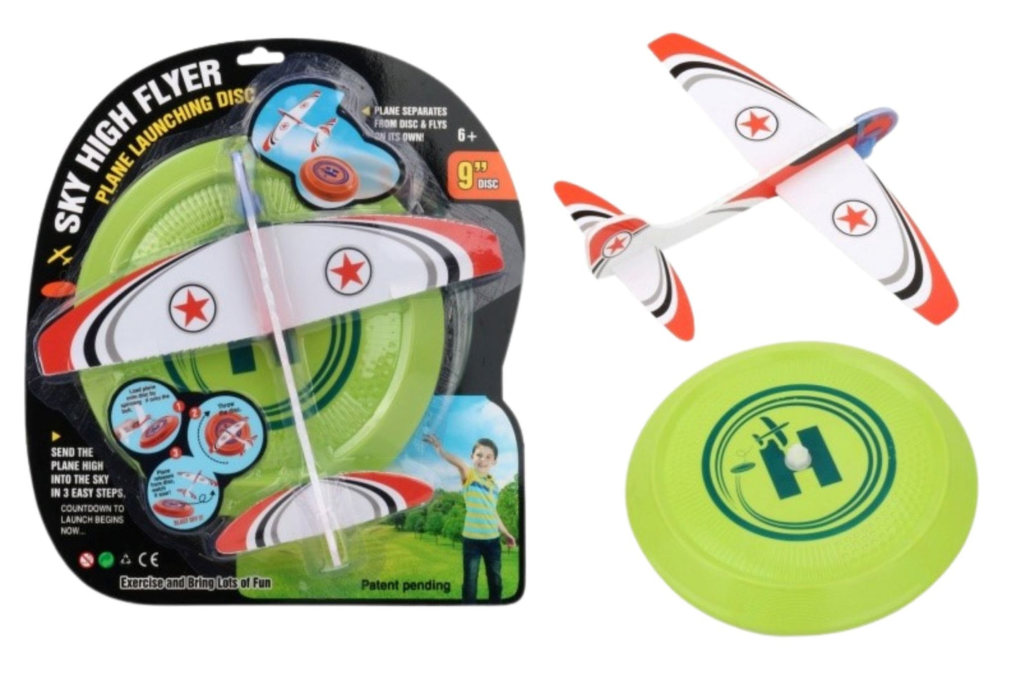 Plane Launching Disc 32x8x35.5cm