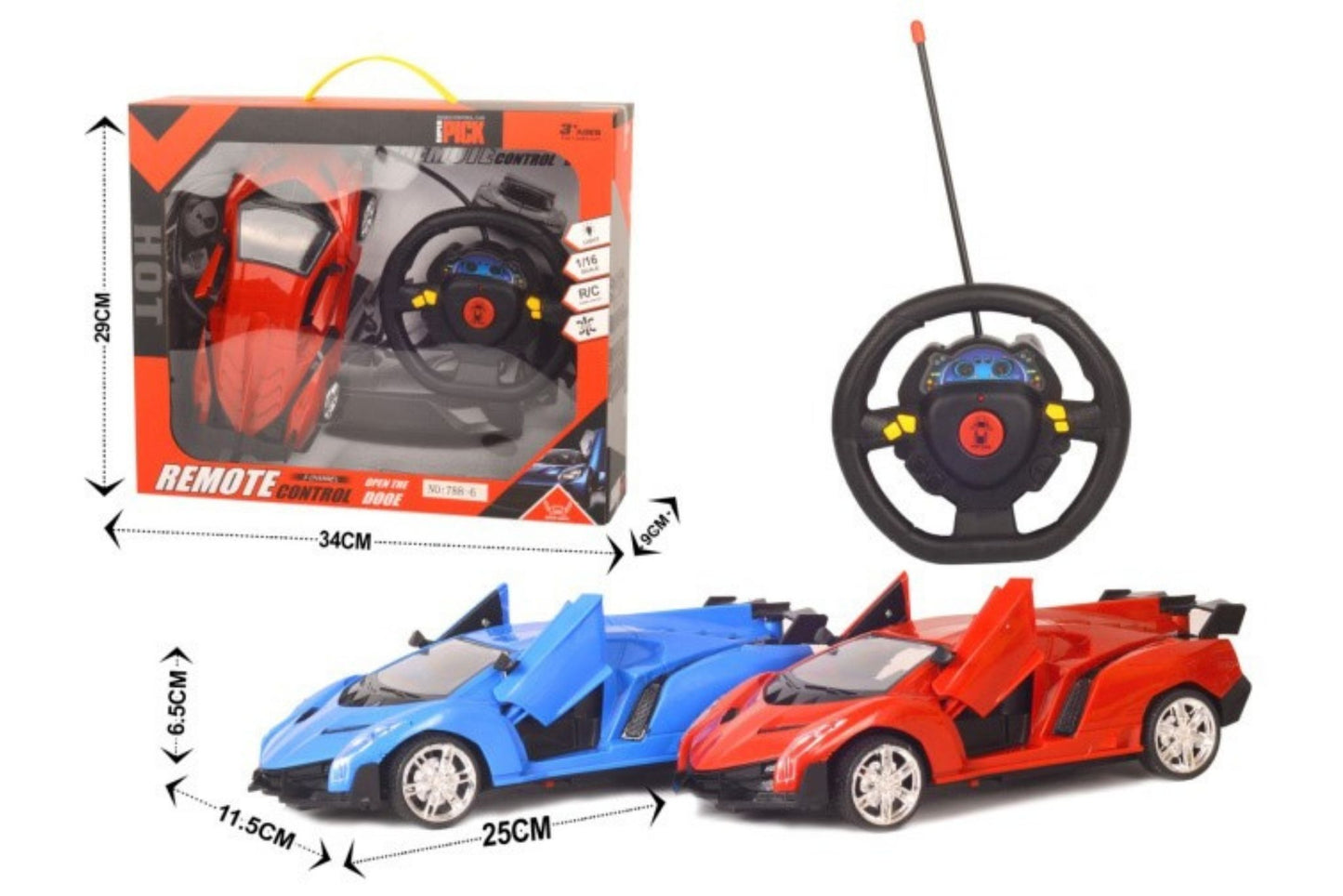 5-Ch R/C Car W/Light Batt Not Included 34x9x29cm