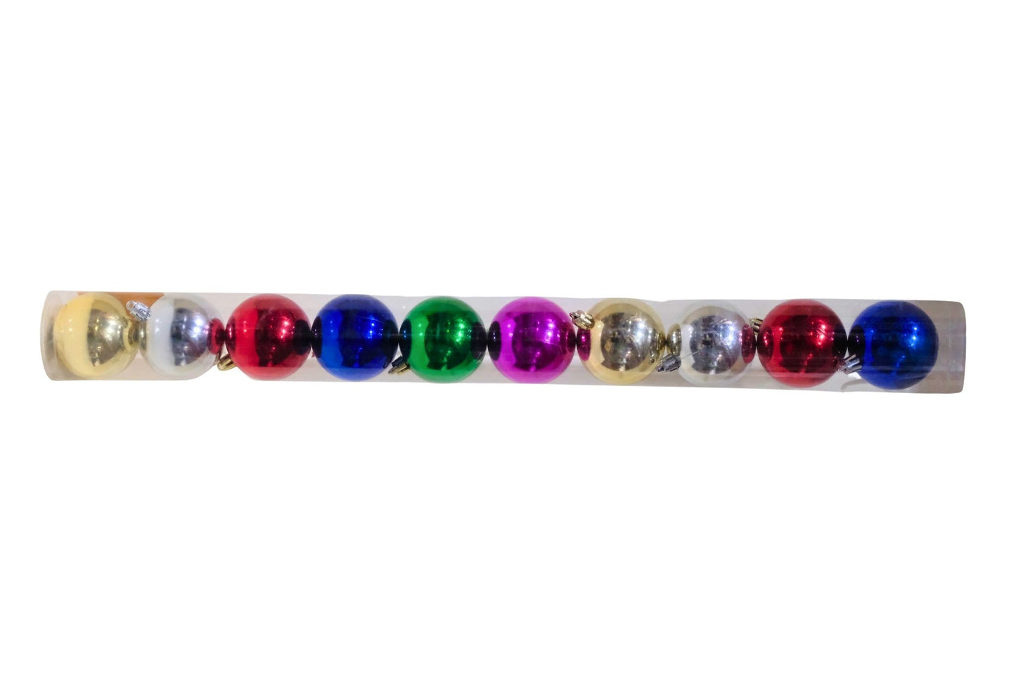 Xmas Baubles Mixed Colours 8cm Pk8 PDU