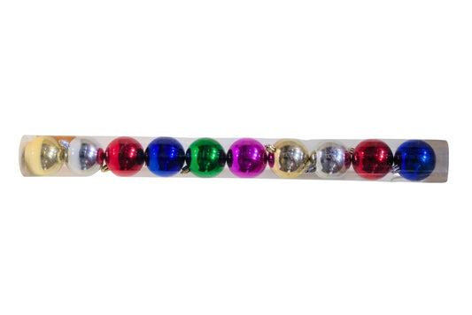 Xmas Baubles Mixed Colours 8cm Pk8 PDU