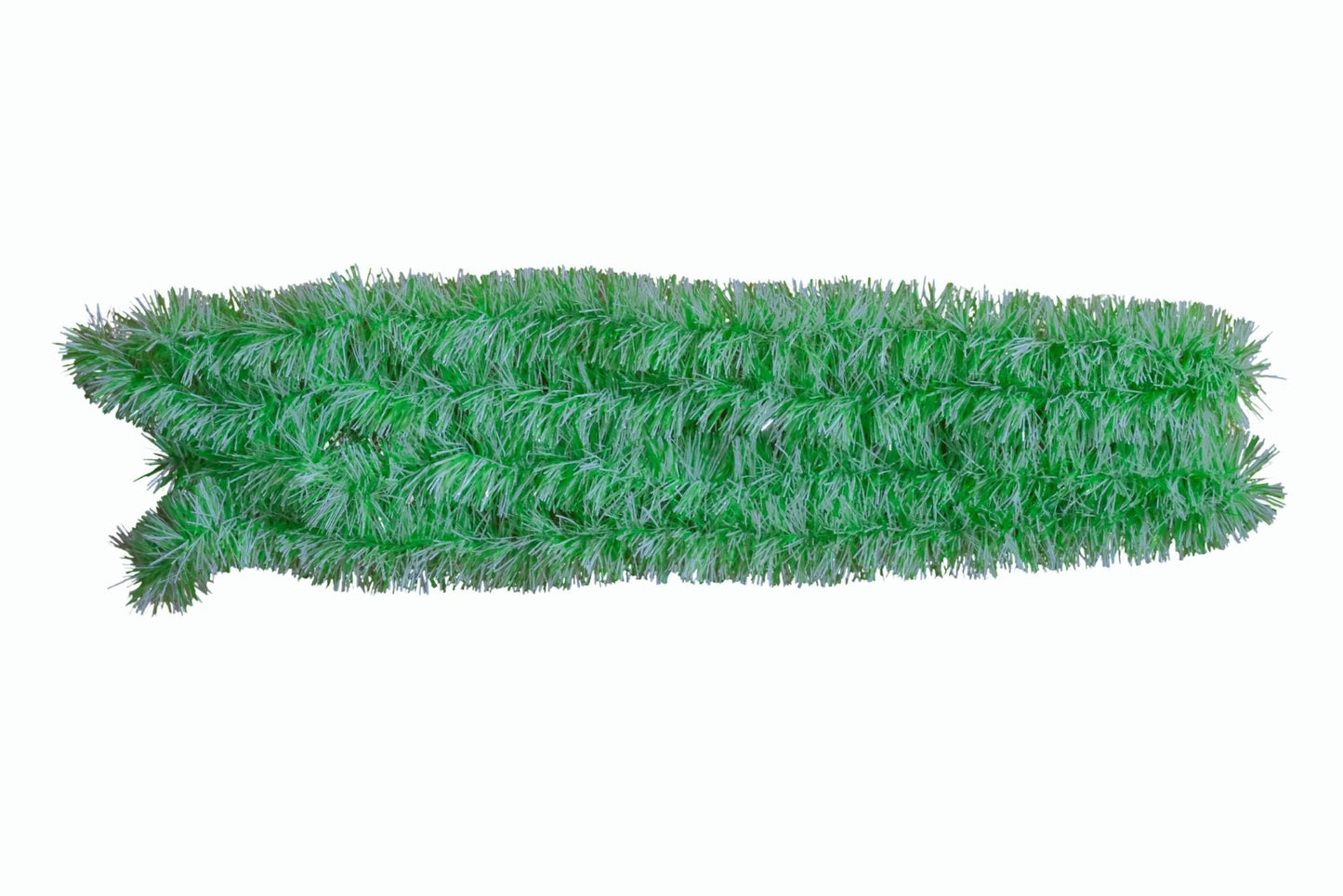 Tinsel Green/White 9cm x 2m