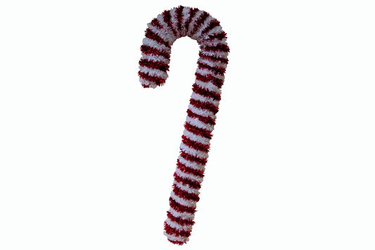 Tinsel Candy Cane 52cm