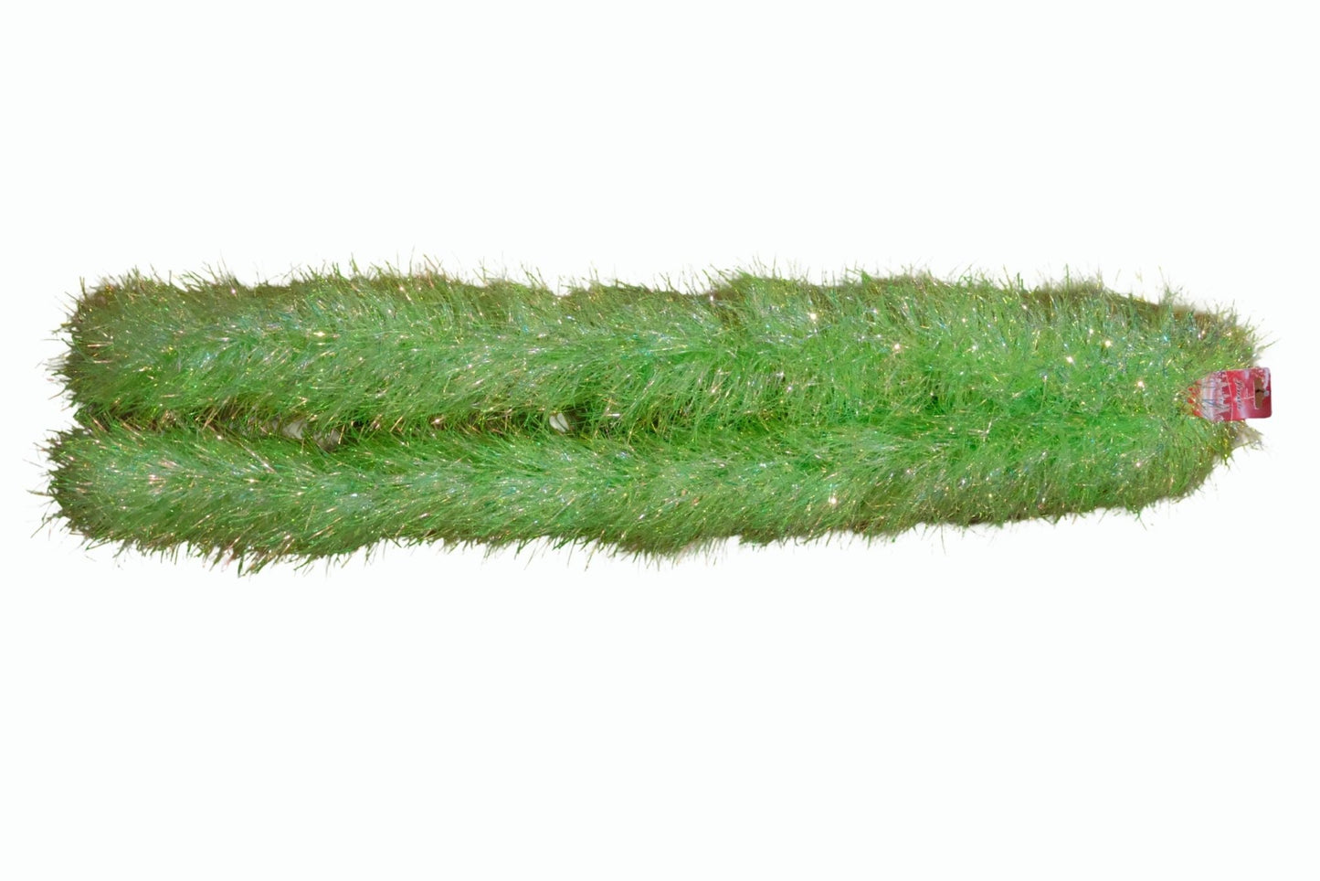 Tinsel Irridescent Green 12cm x 2m