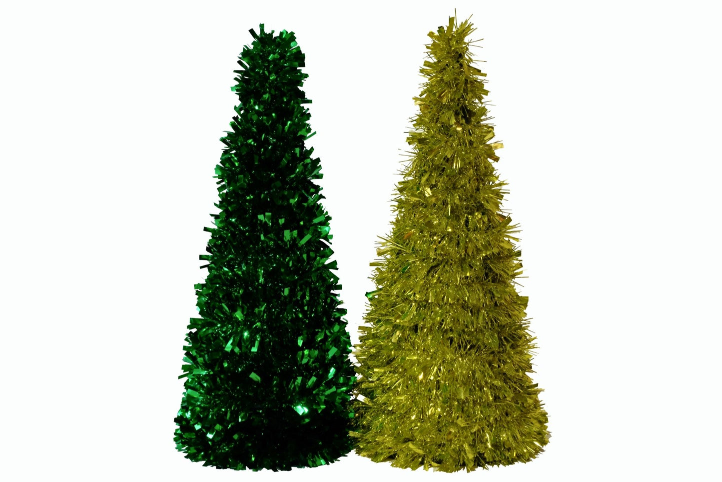 Tinsel Tree Metallic 48cm 2 Asstd