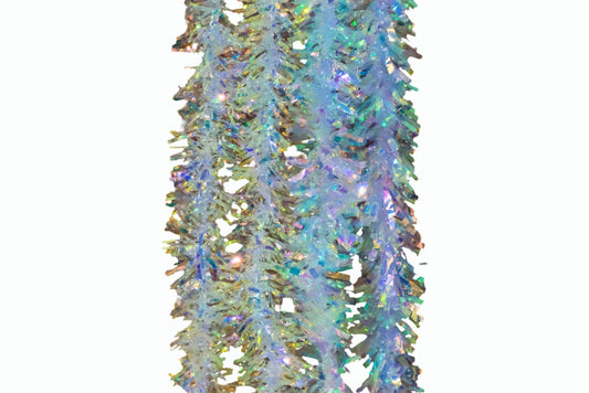Tinsel White/Gold Iridescent 9cm x 2m 2 Asstd