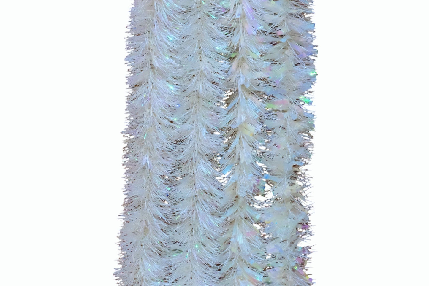 Tinsel White Iridescent 9cm x 2m 2 Asstd