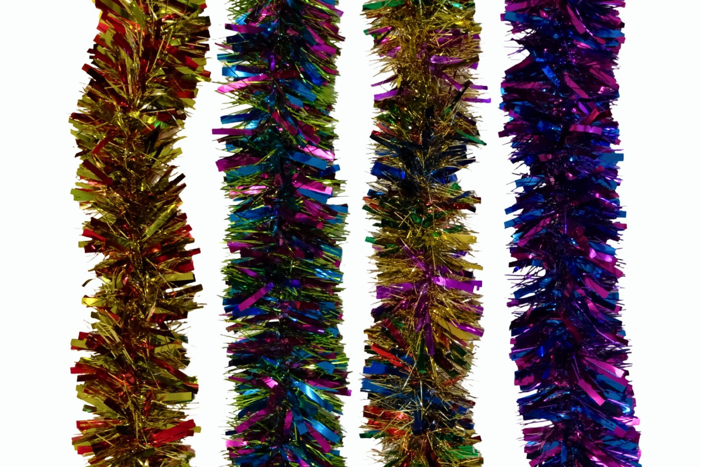 Tinsel Metallic Two-Toned 9cm x 2m 2 Asstd