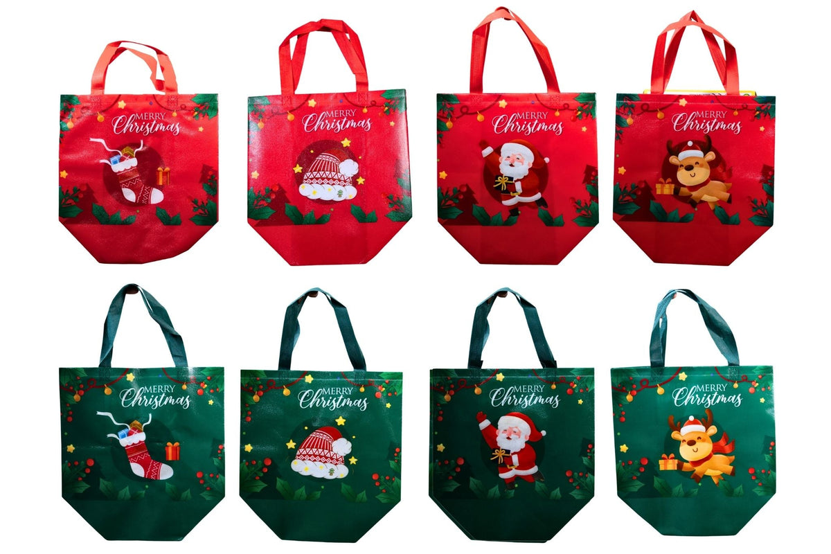 Xmas Gift Bag 31x33cm 8 Asstd