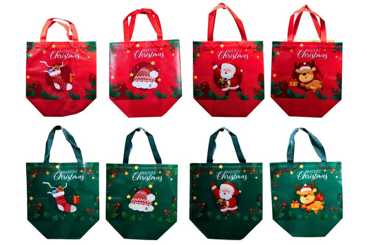 Xmas Gift Bag 31x33cm 8 Asstd
