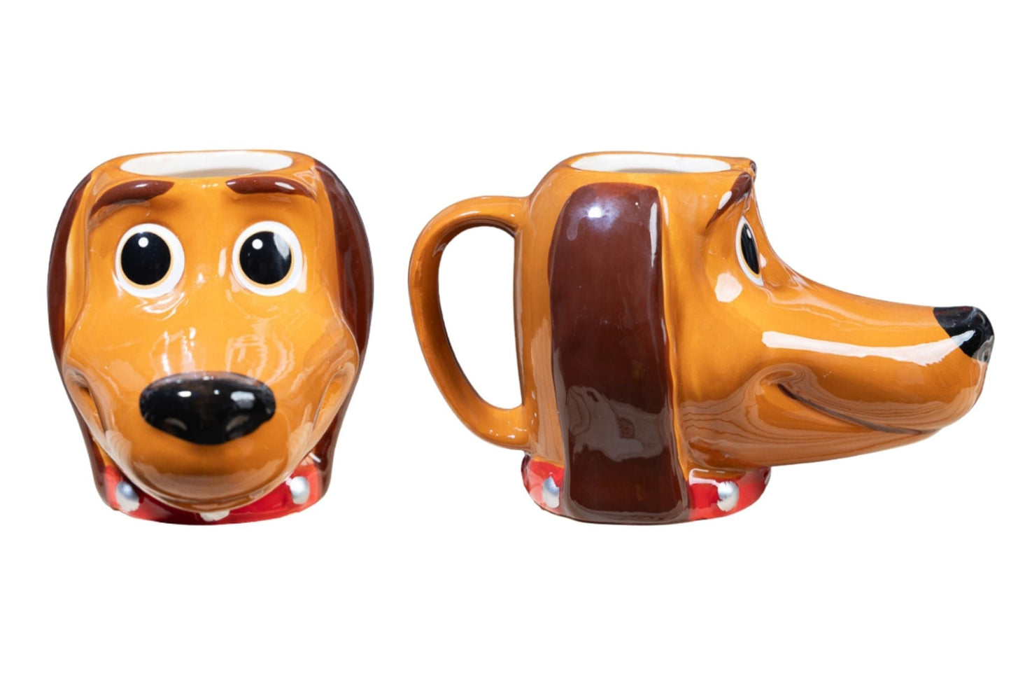 Grumpy Green Dog Face Ceramic Mug 10cm