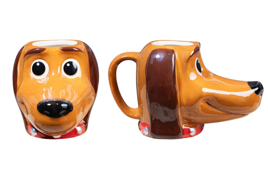Grumpy Green Dog Face Ceramic Mug 10cm