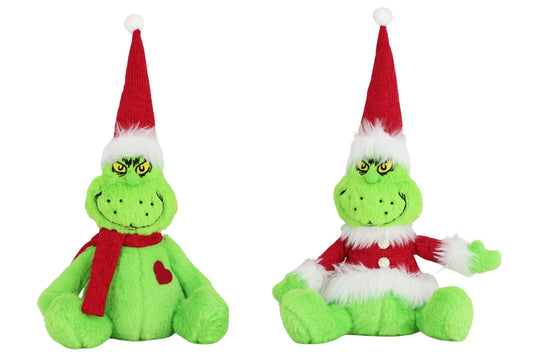 Grumpy Green Sitting Plush 40x23x18cm