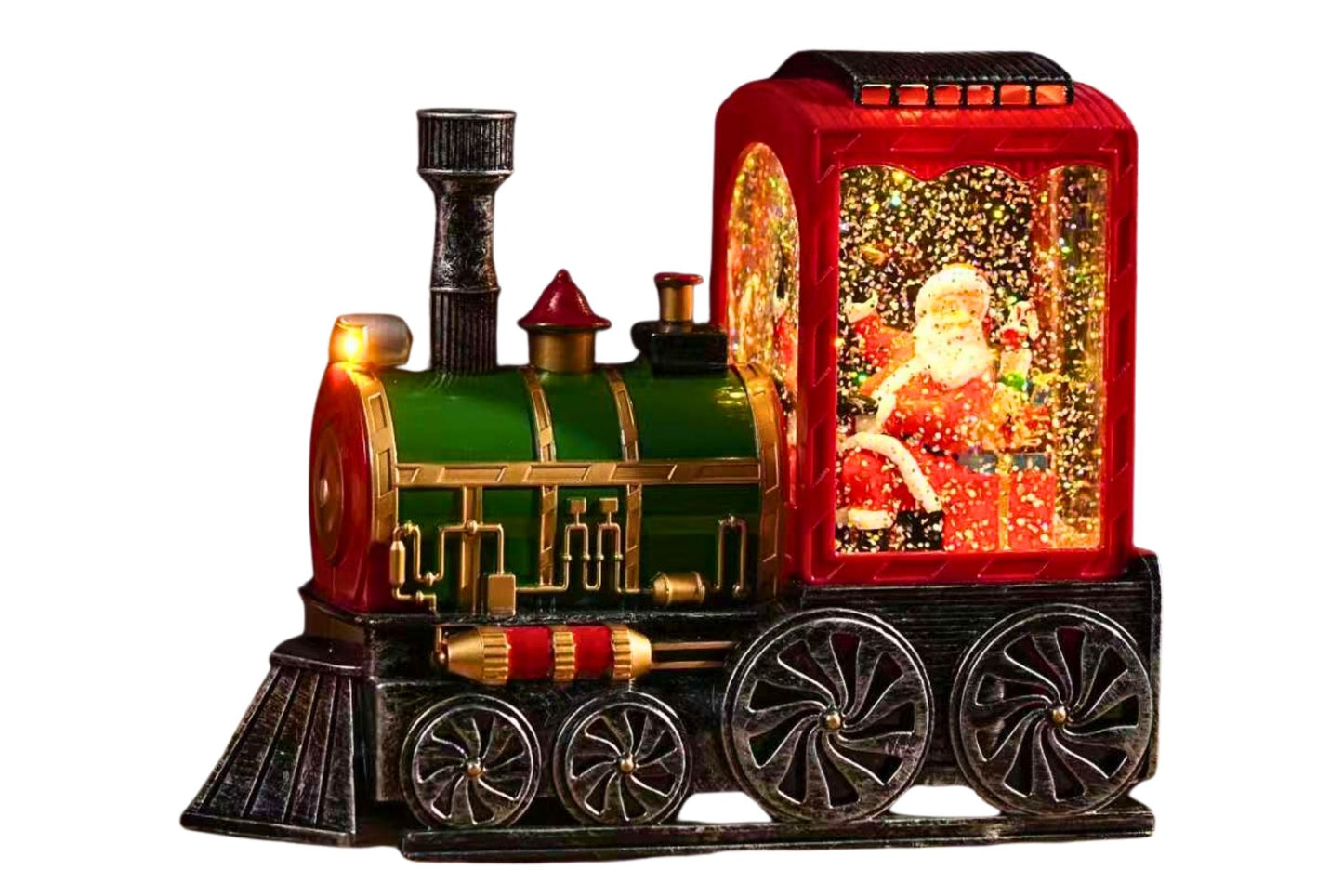 Animated Steam Train w/Light & Music 22x9.5x17.5cm B/O or USB