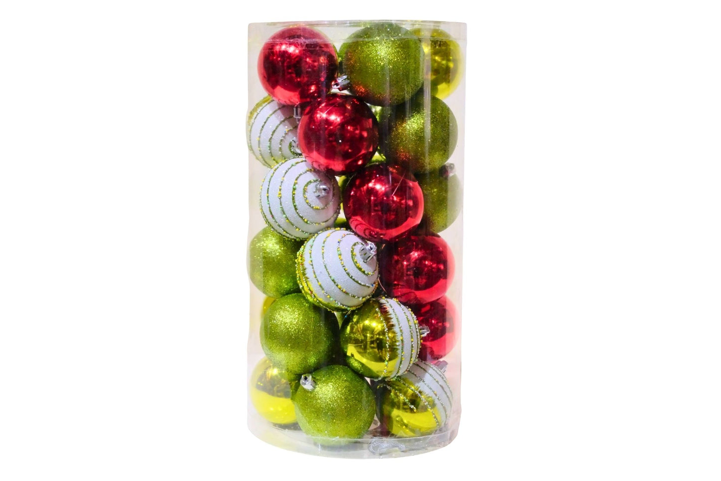 Xmas Baubles 8cm Pk30