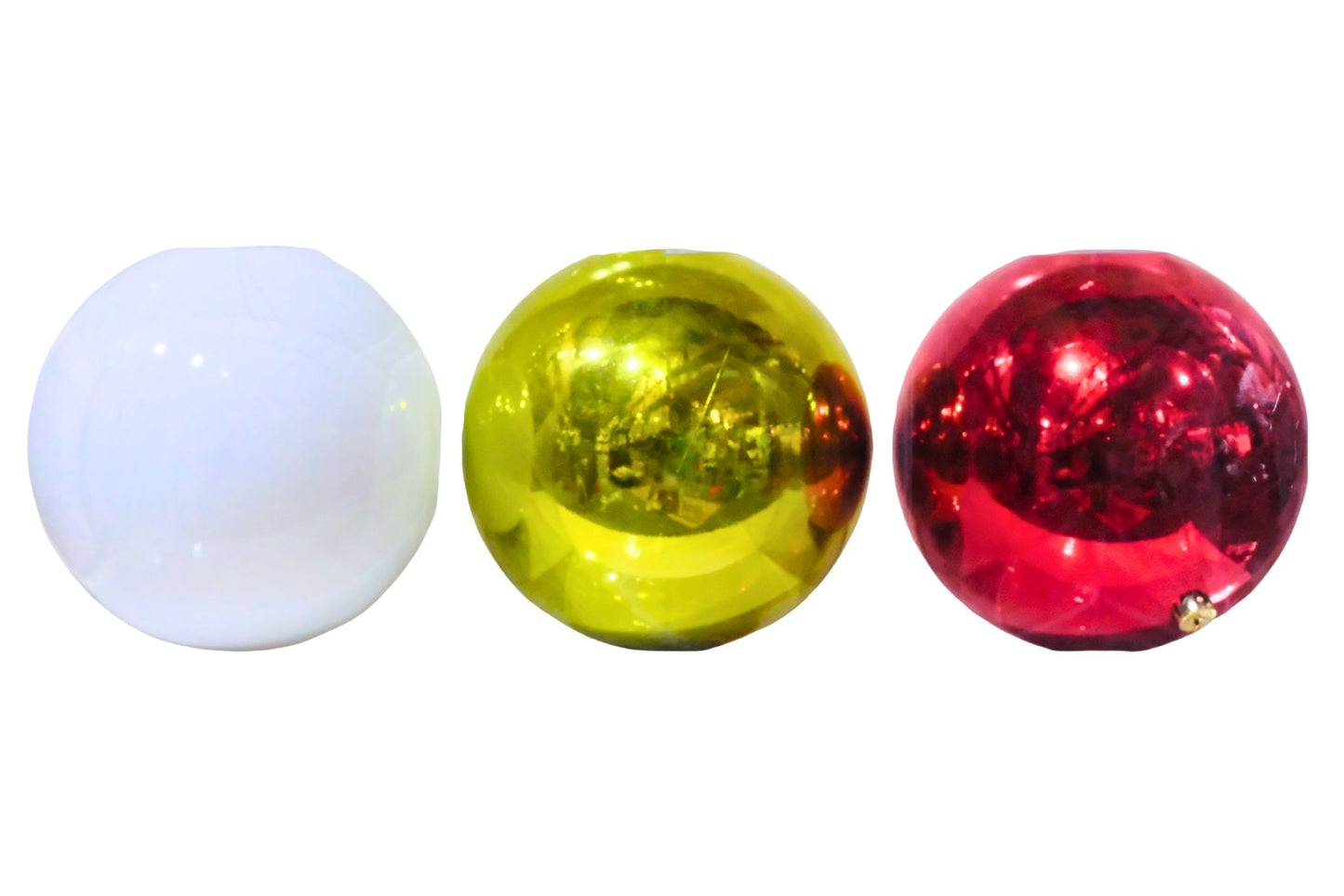 Xmas Baubles 25cm PVC Box 3 Asstd
