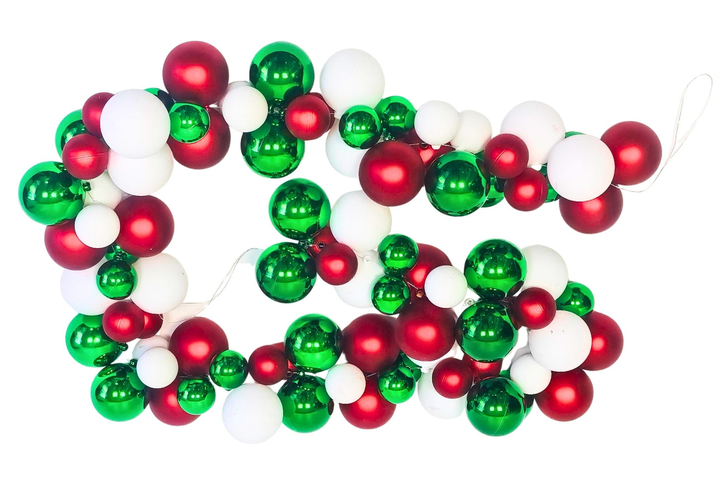 Xmas Baubles Garland 1.5m 4-6cm Baubles