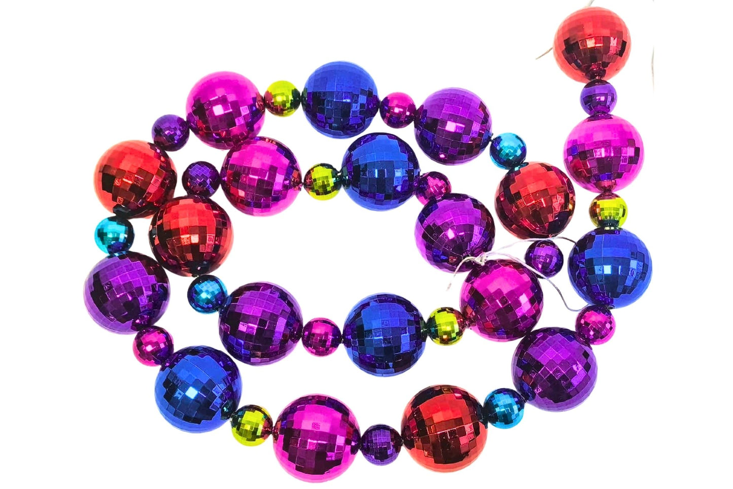 Xmas Baubles Garland 1.8m 3-6cm Baubles