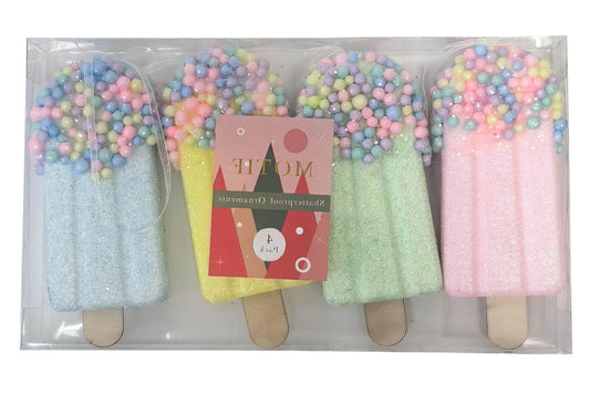 Xmas Ornament Ice Pop 17cm Pk4
