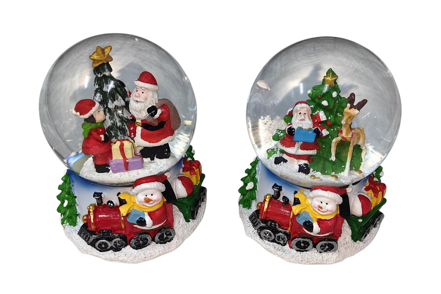 Christmas Snow Globe 15x10cm 2 Asstd PDU