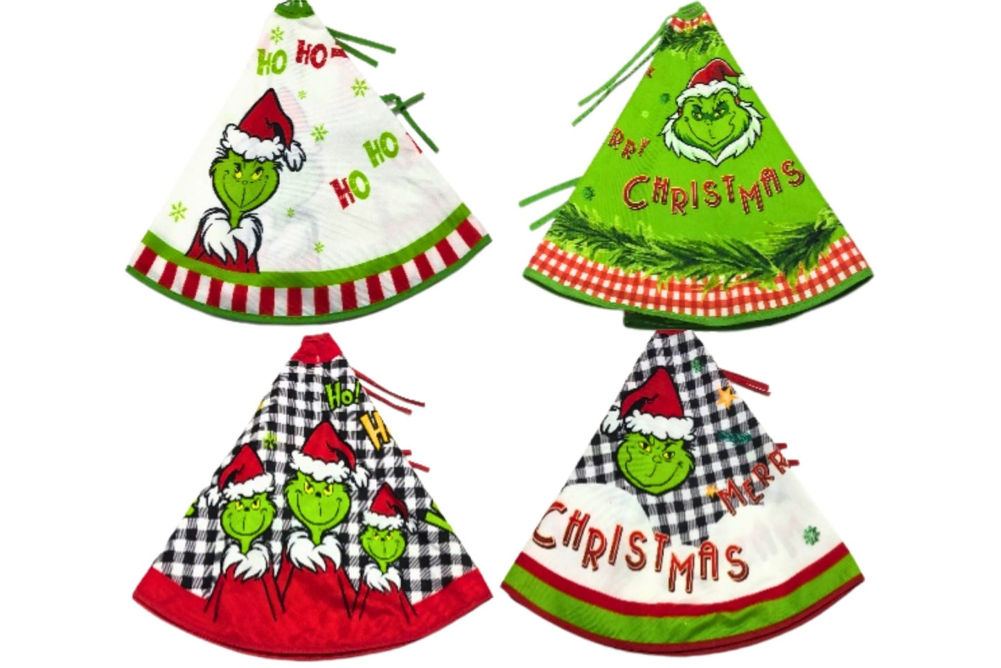 Grumpy Green Xmas Tree Skirt 100cm 4 Asstd