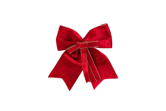 Christmas Tree Decoration Bow w/Diamond Edge 20x25cm