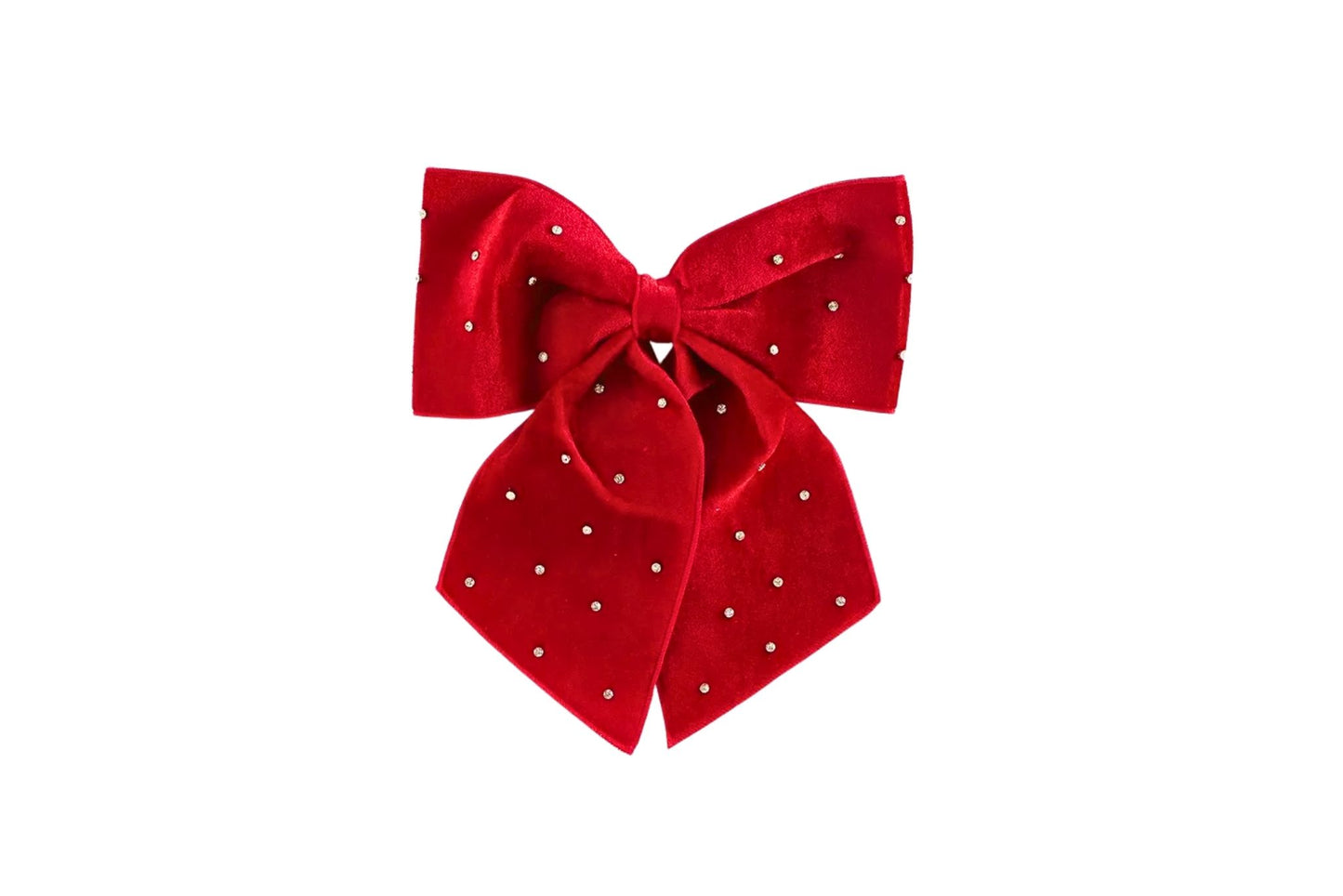 Christmas Tree Decoration Bow w/Diamond Studs 20x25cm