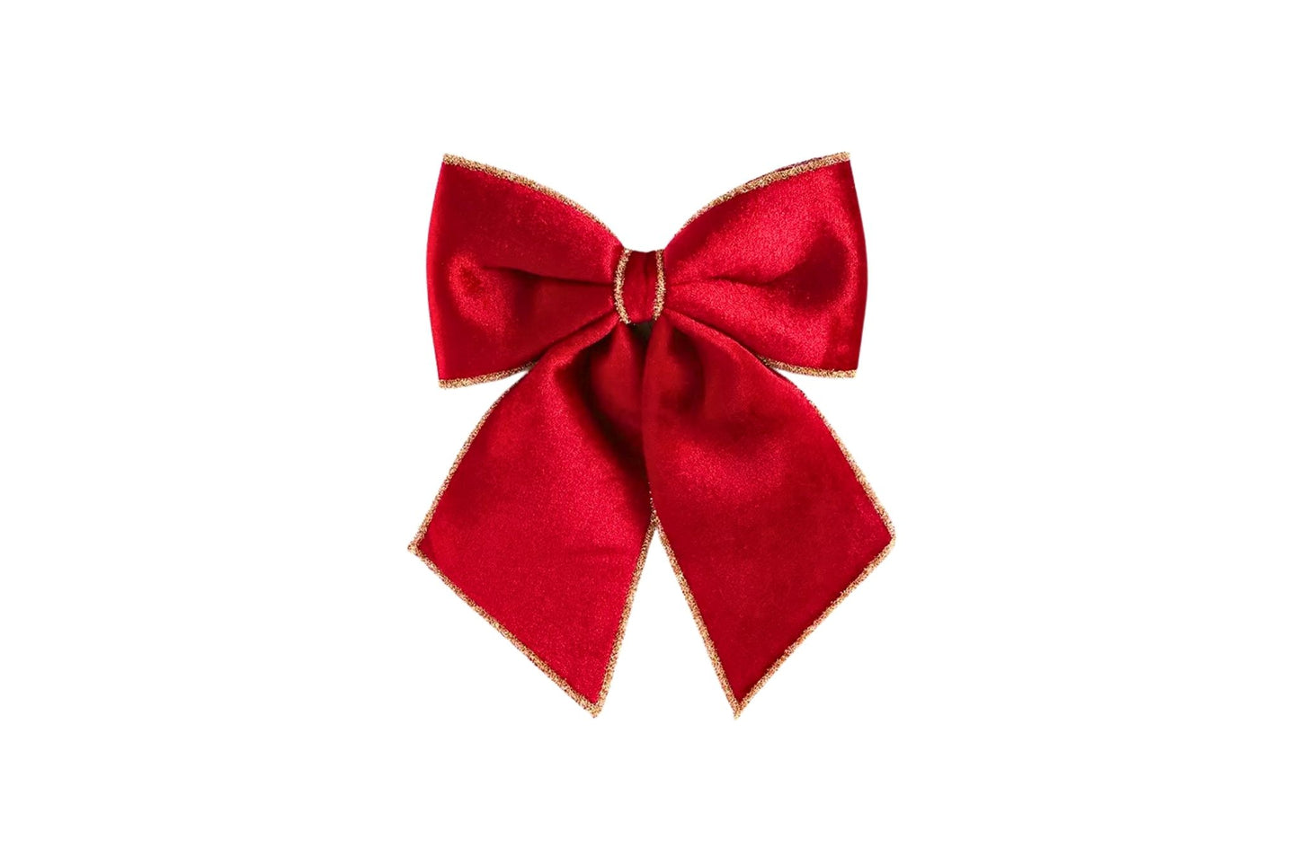 Christmas Tree Decoration Bow w/Fray Edge 20x25cm