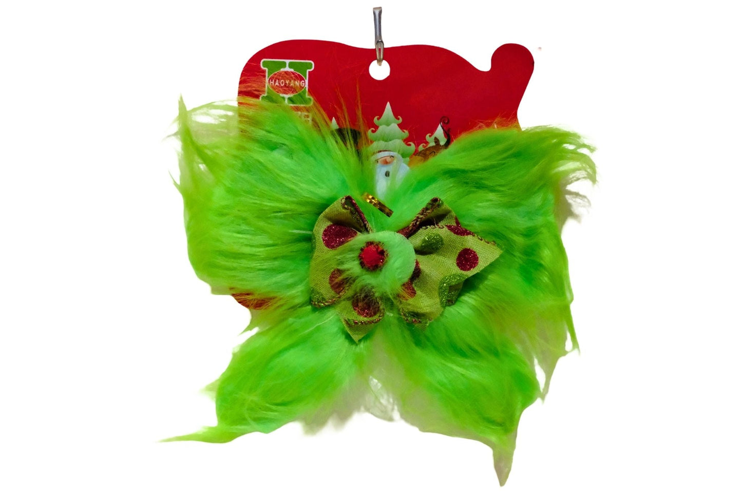 Grumpy Green Hair Clip 20x20cm