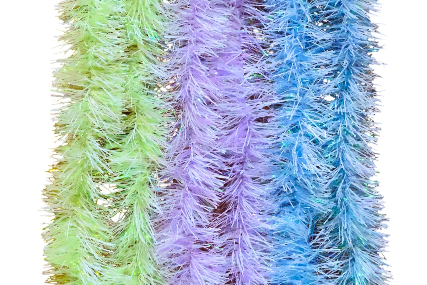 Tinsel Pastel & White 9cm x 2m