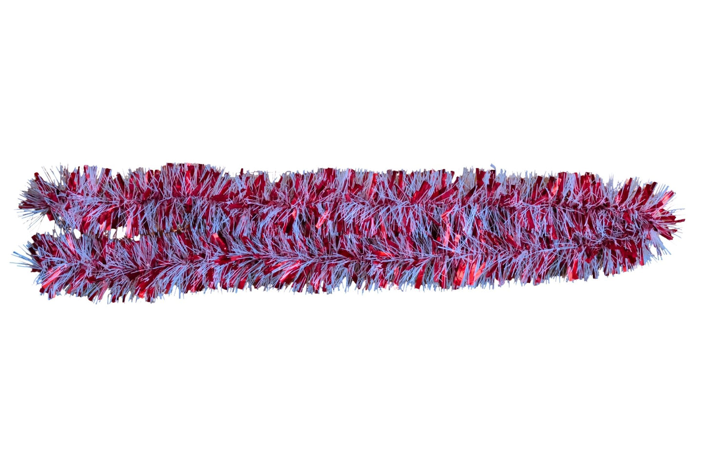 Tinsel Red & White 7cm x 2m