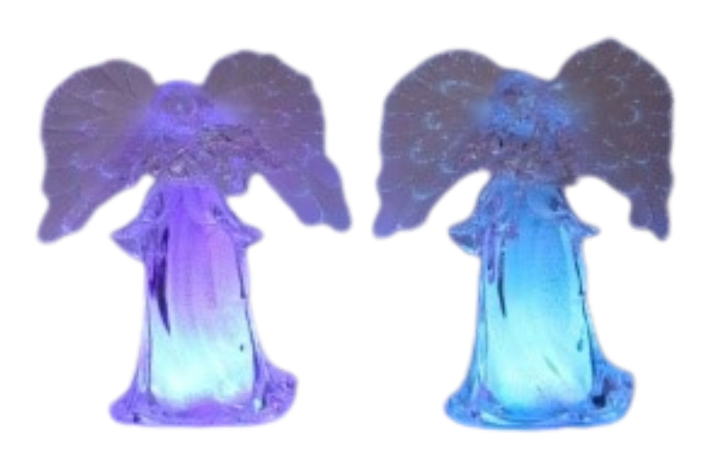 Angel w/Fibre Optic Wings 2-Colour Lights 24x10x10cm B/O 2 Asstd