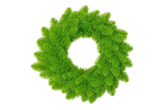 PVC Green Wreath 40cm