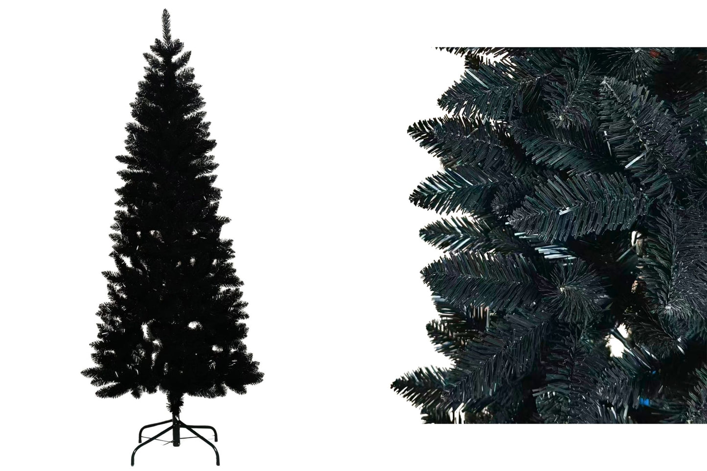PVC Xmas Tree Black Metal Base 380T 150cm