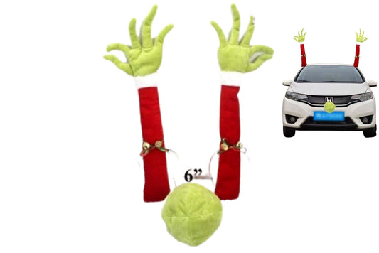 Grumpy Green Hand & Nose 45cm/15cm Car Decoration 3pc Set