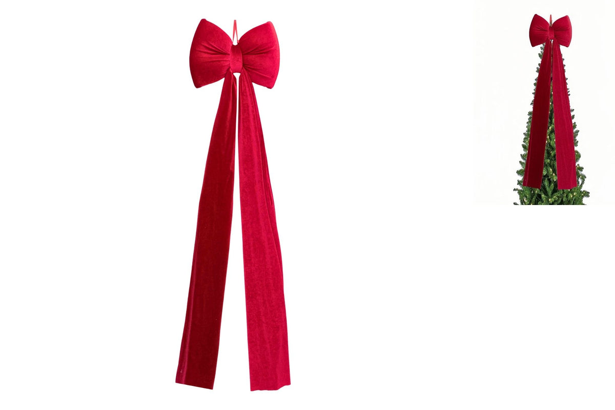 Bow Tree Topper Hanging Ornament 38x8x158cm
