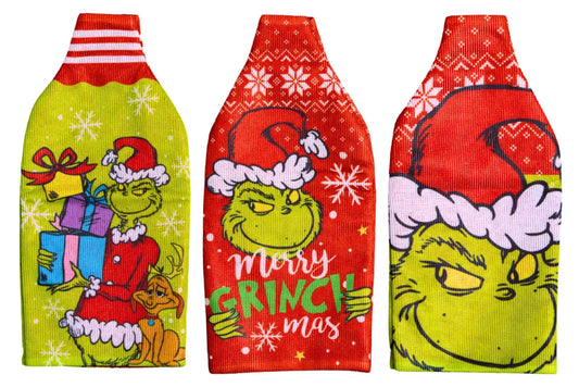 Grumpy Green Bottle Decoration 3 Asstd 26x12.5cm