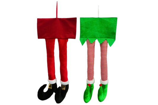 Christmas Legs Hanging Ornament 2 Asstd 28x62cm