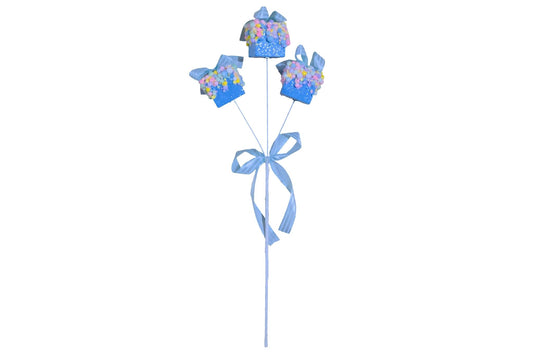 Xmas Deocration Pick Marshmallow 3 Head 14x40cm