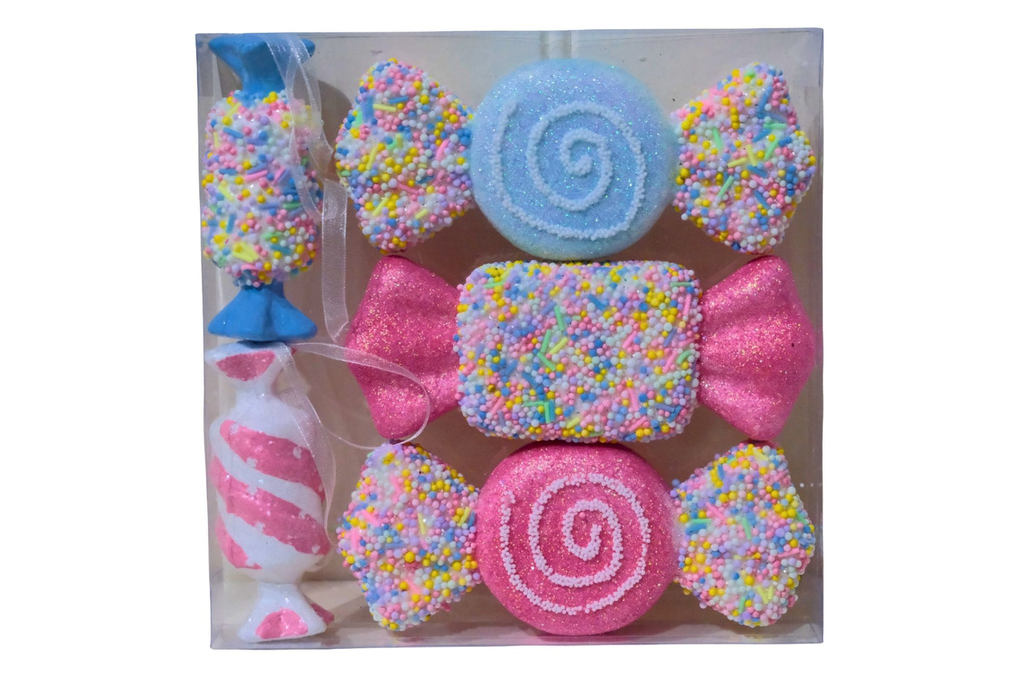 Xmas Ornament Candy Collection Pk5 6x3x14/3.5x9cm