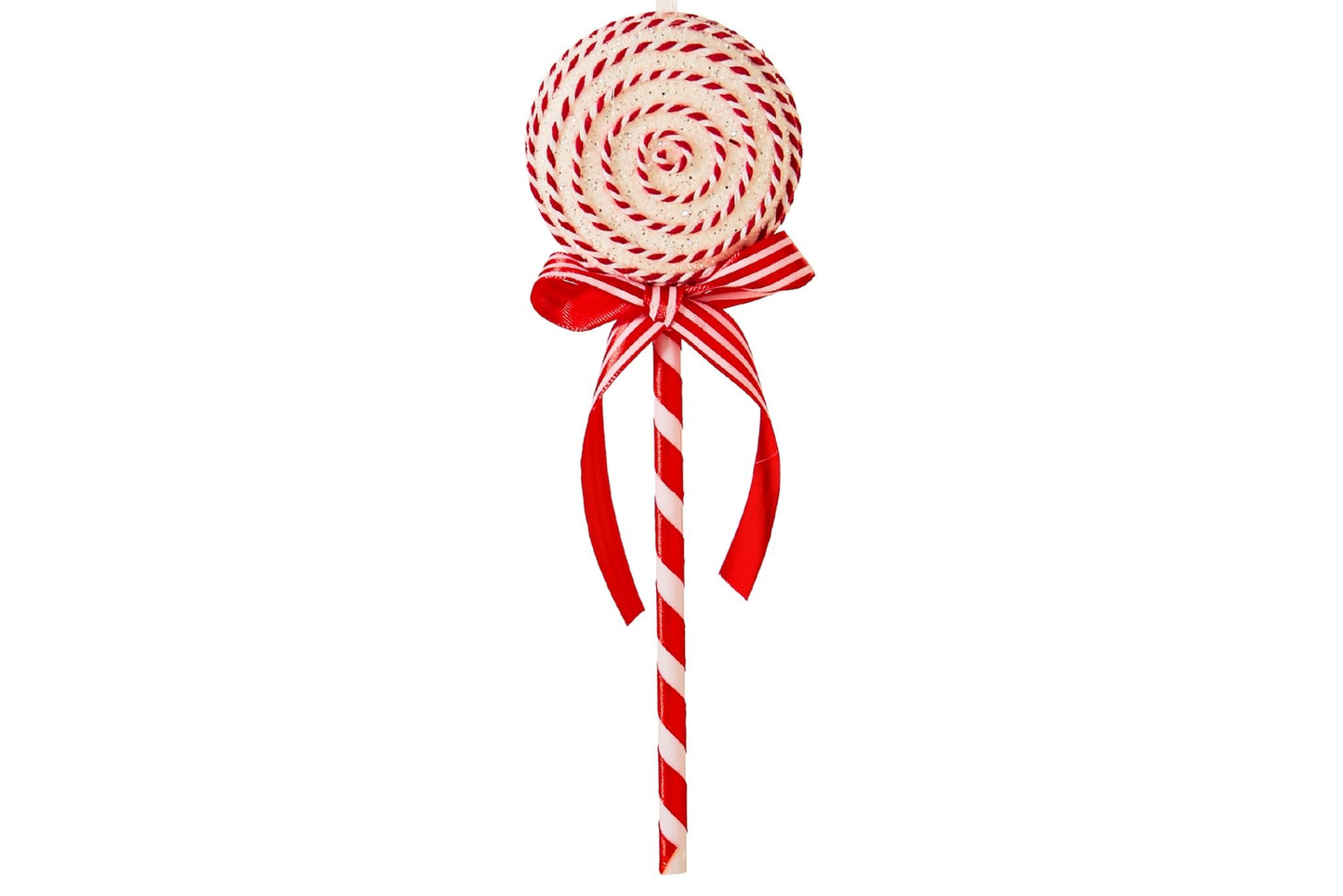 Xmas Ornament Lollipop White 8x3x25cm