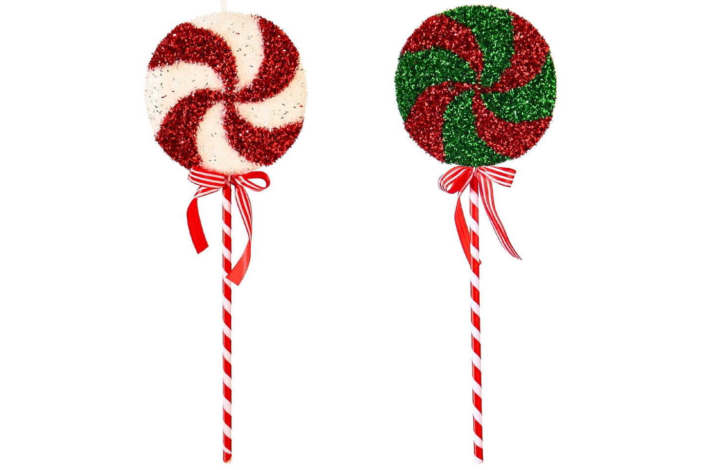 Xmas Ornament Lollipop Red 14x3x42cm