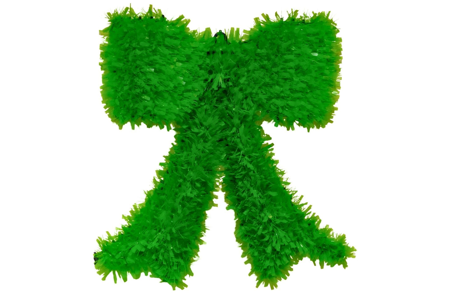 Tinsel Bow Green 38x40cm