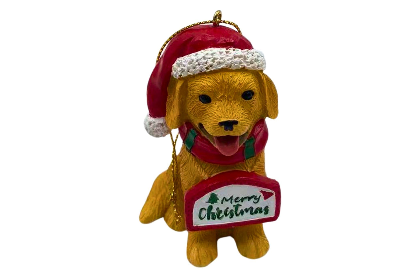 Xmas Ornament Dog 6.5x4.5x9cm