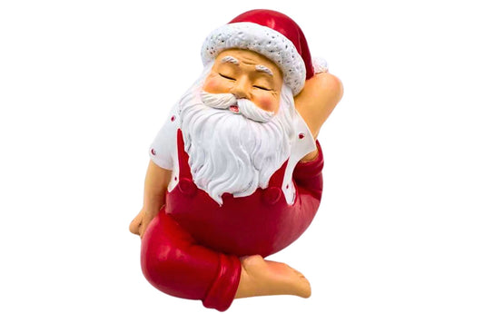 Xmas Yoga Santa 11.7x8.5x12.8cm