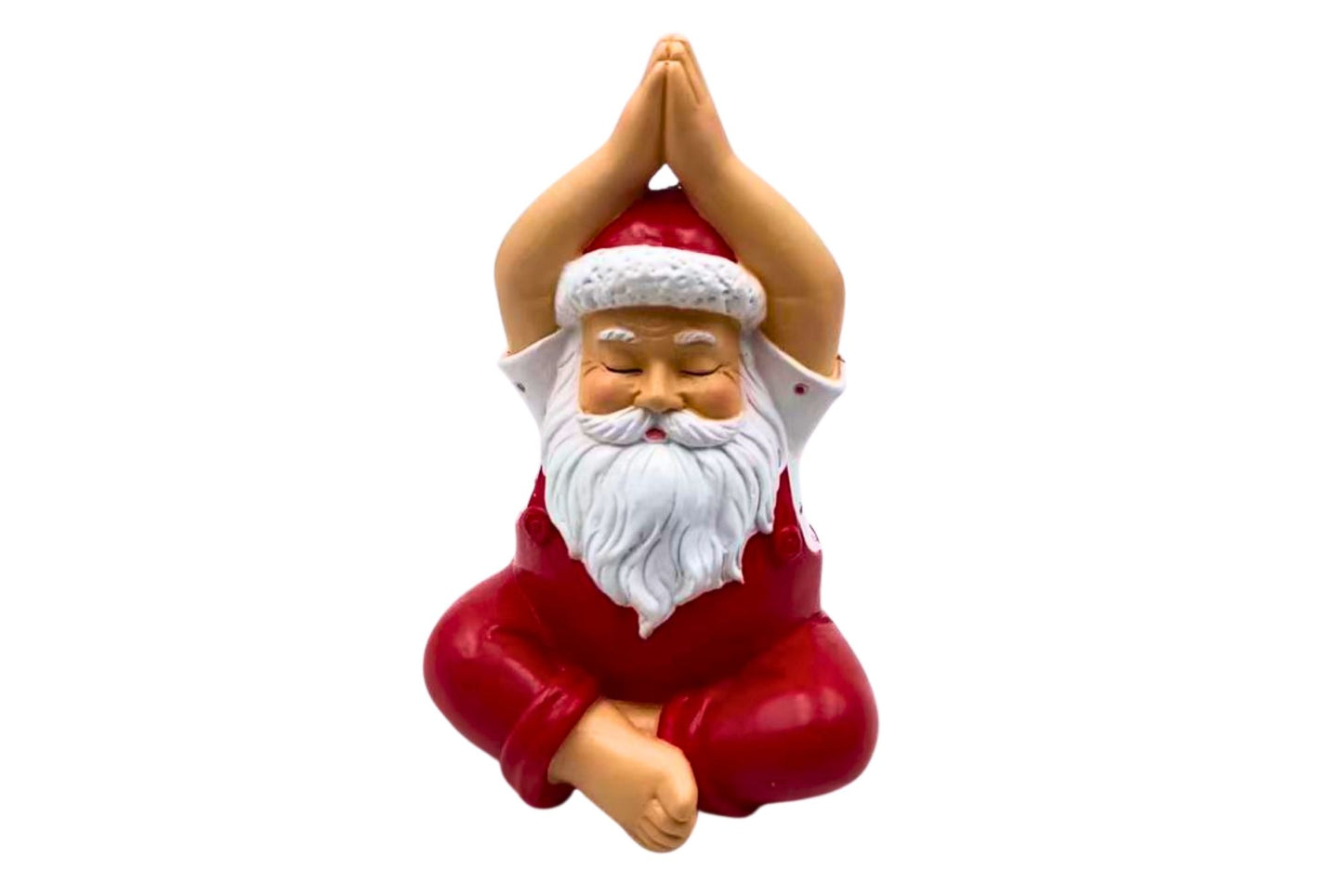 Xmas Yoga Santa 10x9x15cm